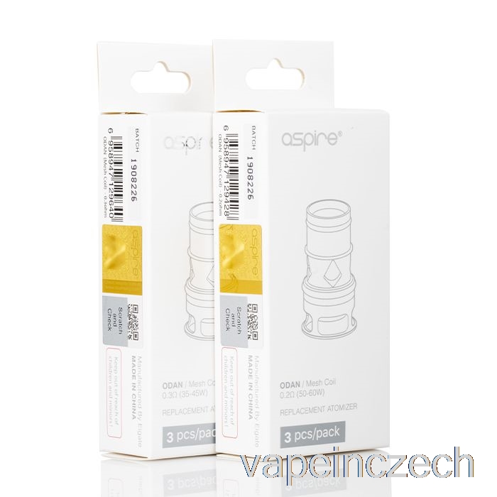 Aspire Odan & Odan Mini Náhradní Cívky 0,18ohm Mesh Coils Vape Pero